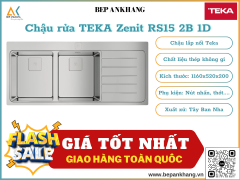 Chậu rửa Teka Zenit RS15 2B 1D - Chất liệu thép không gỉ - Xuất xứ Tây Ban Nha 